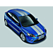 Ford Focus (01/2008 - 12/2010) GT Stripes set for front and rear bumper, Performance Blue
