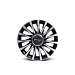 Fiat 500L alloy rim kit 17" black diamond-finish