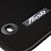 Ford Fiesta (09/2008 - 08/2011) front and rear floor mats black with logo RHD