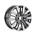 Ford Fiesta (07/2017 - 2023) alloy wheel 17" 5 x 3-spoke design, pearl gray polished