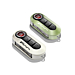 Fiat 500 key covers in pastel green and white with 500 logo