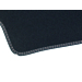 Ford Fiesta 11/2012 - 2017 floor mats, premium velours rear, black with cognac double stitching