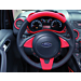 Ford Ka (11/2011 - 09/2013) leather steering wheel black / red
