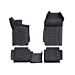 Ford Ranger (11/2011 - 11/2022) floor mats all-weather, front and rear, Performance logo (Super single cab)