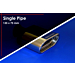 Musketier Citroën C-Crosser / Peugeot 4007 sport exhaust left/right, 1x135x75 mm duplex, incl. rear spoiler
