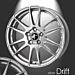 Musketier Citroën C-Crosser / Peugeot 4007 lichtmetalen velg Drift 7,5x18 zilver Musketier Citroën C-Crosser / Peugeot 4007 lichtmetalen velg Drift 7,5x18 zilver