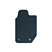 Ford Ranger (11/2012 - 11/2022) floor mats, Premium velour front, black, driver's side