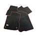 Peugeot 208 (2012 - 2019) floor mats velours LIGNE S (black/red) LHD