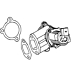 Opel Astra H / Corsa D 1.3 diesel EGR-klep Opel Astra H / Corsa D 1.3 diesel EGR-klep