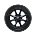 Ford Fiesta (07/2017 - 2023) alloy wheel with winter tire 15", 8-spoke design, black