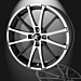 Musketier Peugeot 407 alloy wheel X-Shine 8Jx18 black polished