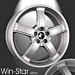 Musketier Citroën C1 / Peugeot 108 / Toyota Aygo 2014 - .. lichtmetalen velg Win-Star 6,5x16 zilver