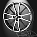 Musketier Citroën C-Crosser / Peugeot 4007 alloy wheel X-Shine 8Jx18 black polished
