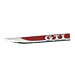 Volkswagen Golf 7 GTI emblem front screen left red / chrome