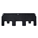 Ford Tourneo Custom (02/2014 - 09/2023) rear floor mats needle felt, black