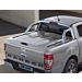 Ford Ranger (02/2019 - ..) double cab fixed tonneau cover 3-piece system, Moondust Silver