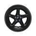 Ford Focus (04/2018 - ..) alloy wheel with winter tire 16", 5-spoke design, black