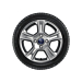 Ford Tourneo Courier / Transit Courier (03/2014 - 07/2023) alloy wheel 15" winter tire, 5-spoke design, silver