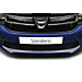 Dacia Sandero 2012 - 2016 bumper grille trim stainless steel look
