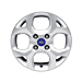 Ford Fiesta (09/2008 - 06/2017) lichtmetalen velg 15" 4-spaaks Y-design, zilver