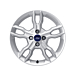 Ford Ka 09/2008 - 2016 alloy wheel 16" 5 x 2-spoke design, sparkle silver
