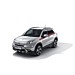 Fiat 500X decals side red