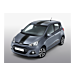 Hyundai i10 (2014 - 2017) body decals, black racing stripes