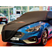 Ford Focus (04/2018 - ..) wagon protective cover Premium black with red piping, white Ford oval and Ford Performance logo Ford Focus (04/2018 - ..) wagon protective cover Premium black with red piping, white Ford oval and Ford Performance logo
