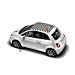 Fiat 500 daksticker geblokt met 500-logo zwart Fiat 500 daksticker geblokt met 500-logo zwart