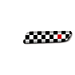 Fiat 500/500c badge black chequered