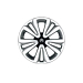 Citroën C3 Picasso Nuclear 16" silver / black wheel cover set