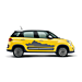 Fiat 500L / 500L Trekking stickerset 'skyline' - donkergrijs