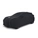 Ford Puma (10/2019 - ..) premium black protective cover, with white piping and white Ford oval