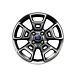 Ford EcoSport (10/2013 - 2023) alloy wheel 17" 5x2-spoke design, anthracite