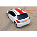 Peugeot 207 Le Mans striping roof