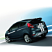 Ford Fiesta 09/2008 - 07/2017 striping for front- and rear bumper, white