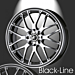 Musketier Citroën C5 2001 - 2008 alloy wheel Black-Line 7x16 black polished, black edge
