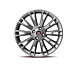 Fiat Punto alloy wheel kit 17" matt anthracite/gray