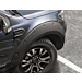 Ford Ranger (02/2019 - ..) XL & XLT wheel arch extensions front and rear, matte black with chrome bolt covers