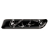 Fiat 500/500c badge black butterfly with silver graphics