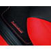 Ford Ka 09/2008 - 09/2012 floor mats, premium velours front, black with red stitching