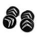 Citroën hub caps black