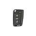 Volkswagen folding key with 3 buttons
