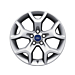 Ford Kuga (2008 - 10/2012) alloy wheel 17" 5-spoke Y-design, polished silver