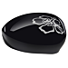 Fiat 500/500c side mirror covers flower light grey metallic