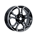 Ford Ecosport (10/2017 - ..) alloy wheel 17" 5 x 2-spoke design, Absolute Black polished
