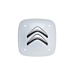Citroen hub caps set of 4 white square