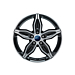 Ford Tourneo Connect / Transit Connect 10/2013 - .. alloy wheel 17" 5-spoke design, black machined