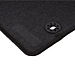 Ford Focus (07/2004 - 12/2010) floor mats, black with logo and attachment points RHD