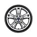 Ford Galaxy / S-MAX (05/2015 - 06/2019) alloy wheel with winter tire 17", 5 x 2-spoke design, silver